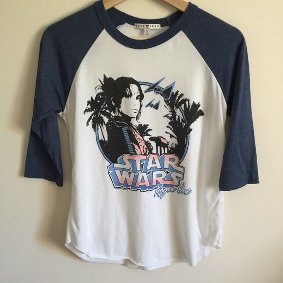 Junk Food Clothing Tops - JUNK FOOD Star Wars Rouge One Soft Baseball Tee